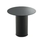 Tavolinë kafeje me bazë metalike dhe pasqyrë ose sipërfaqe xhami Ø45 cm - Flaminia Viadurini