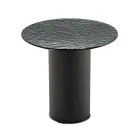 Tavolinë kafeje me bazë metalike dhe pasqyrë ose sipërfaqe xhami Ø45 cm - Flaminia Viadurini