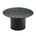 Tavolinë kafeje me bazë metalike dhe pasqyrë ose sipërfaqe xhami Ø60 cm - Flaminia Viadurini