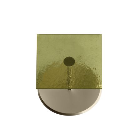 Tavolinë kafeje me xham katror ose majë metalike Made in Italy - Anakin Viadurini