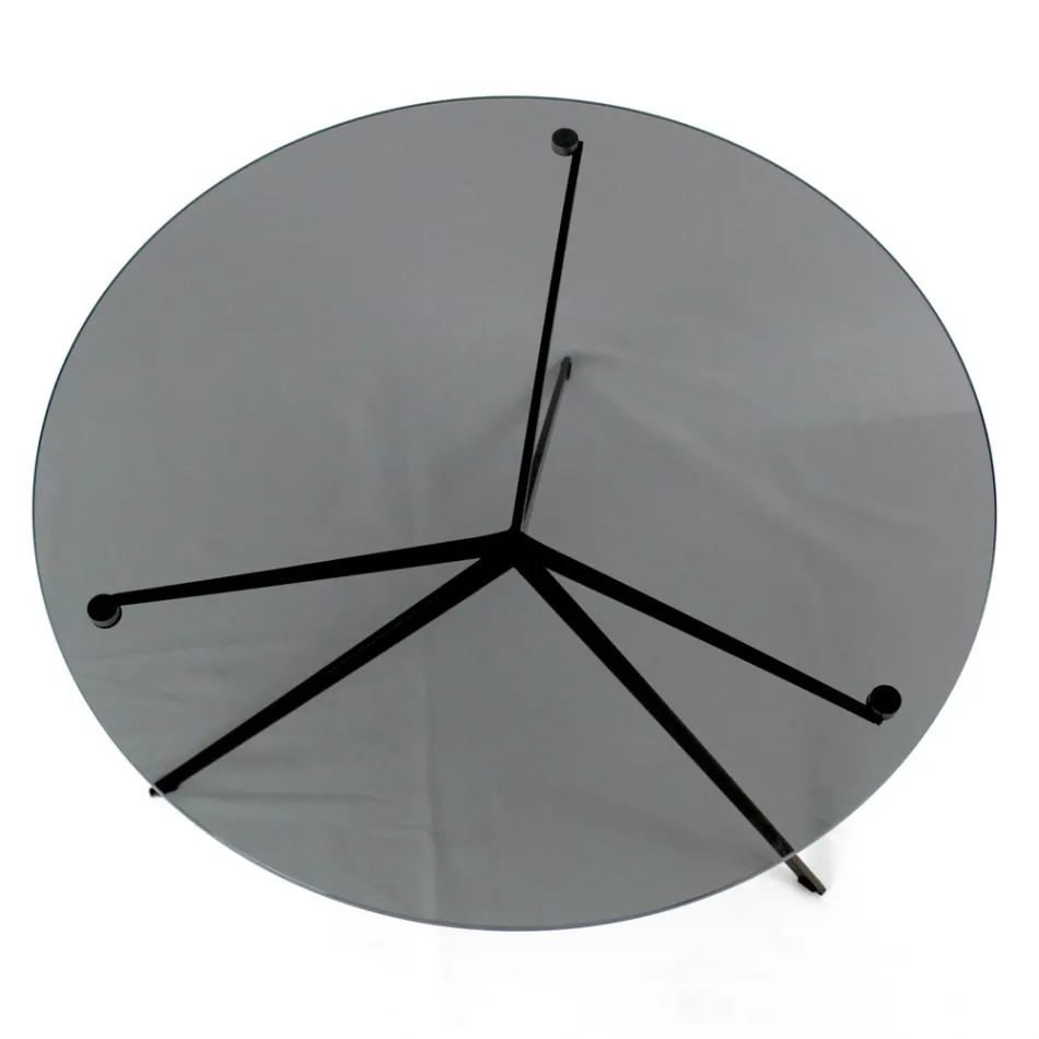 Tavolinë kafeje me majë të rrumbullakët Made in Glass Made in Italy - Siste Viadurini