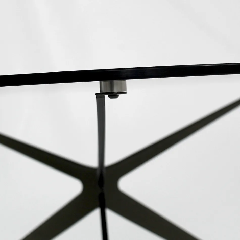 Tavolinë kafeje me majë të rrumbullakët Made in Glass Made in Italy - Siste Viadurini