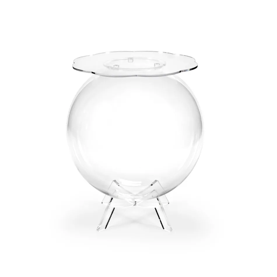 Tavolinë kontejnerësh me shumë përdorime në pleksiglas transparent, Prodhim në Itali - Scar Viadurini