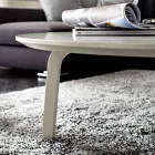 Tavolinë kafeje me majë të rrumbullakët në Mdf të lakuar Prodhuar në Itali - Tobiko Viadurini