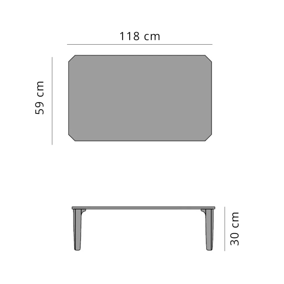 Tavolinë kafeje Kopshti në 7 përfundimet më të mira prej alumini dhe guri - Filomena Viadurini