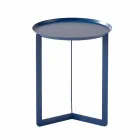 Tavolinë kafeje e rrumbullakët për dhomën e ndenjes në metal me ngjyra - Stephane Viadurini