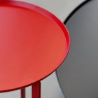 Tavolinë Kafeje e Rrumbullakët e Jashtme Metalike e Prodhuar në Itali - Stephane Viadurini
