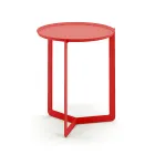 Tavolinë Kafeje e Rrumbullakët e Jashtme Metalike e Prodhuar në Itali - Stephane Viadurini