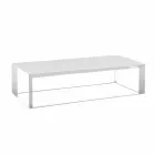 Tavolinë kafeje për dhomën e ndenjes në çelik me ngjyra, Dizajn Modern - Josyane Viadurini