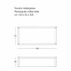 Tavolinë kafeje për dhomën e ndenjes në çelik me ngjyra, Dizajn Modern - Josyane Viadurini