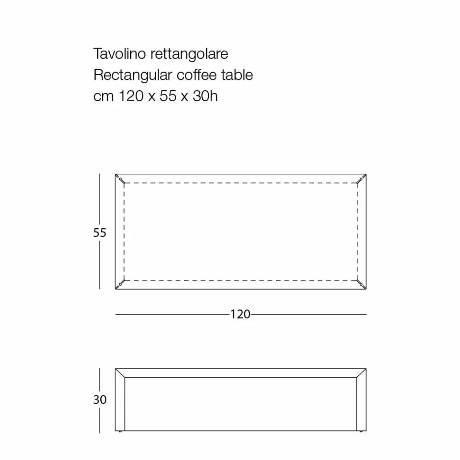 Tavolinë kafeje për dhomën e ndenjes në çelik me ngjyra, Dizajn Modern - Josyane Viadurini