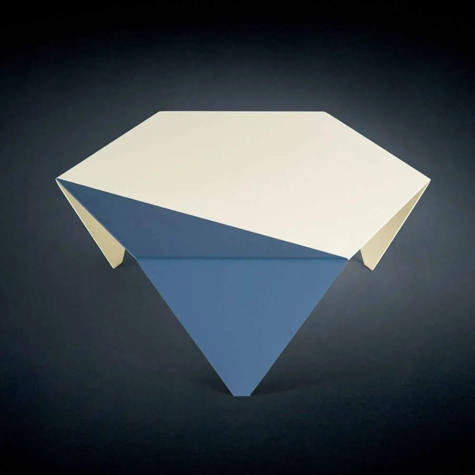 Tavolinë kafeje në dizajn metalik me dy ton, lazer kafeje prerë Ruche Viadurini