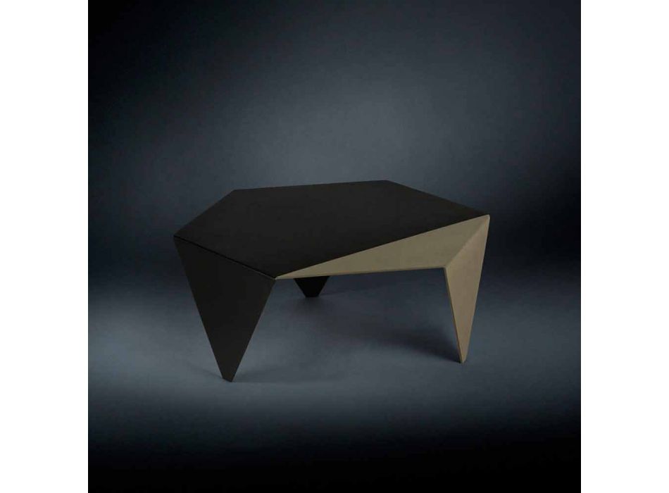 Tavolinë kafeje në dizajn metalik me dy ton, lazer kafeje prerë Ruche Viadurini