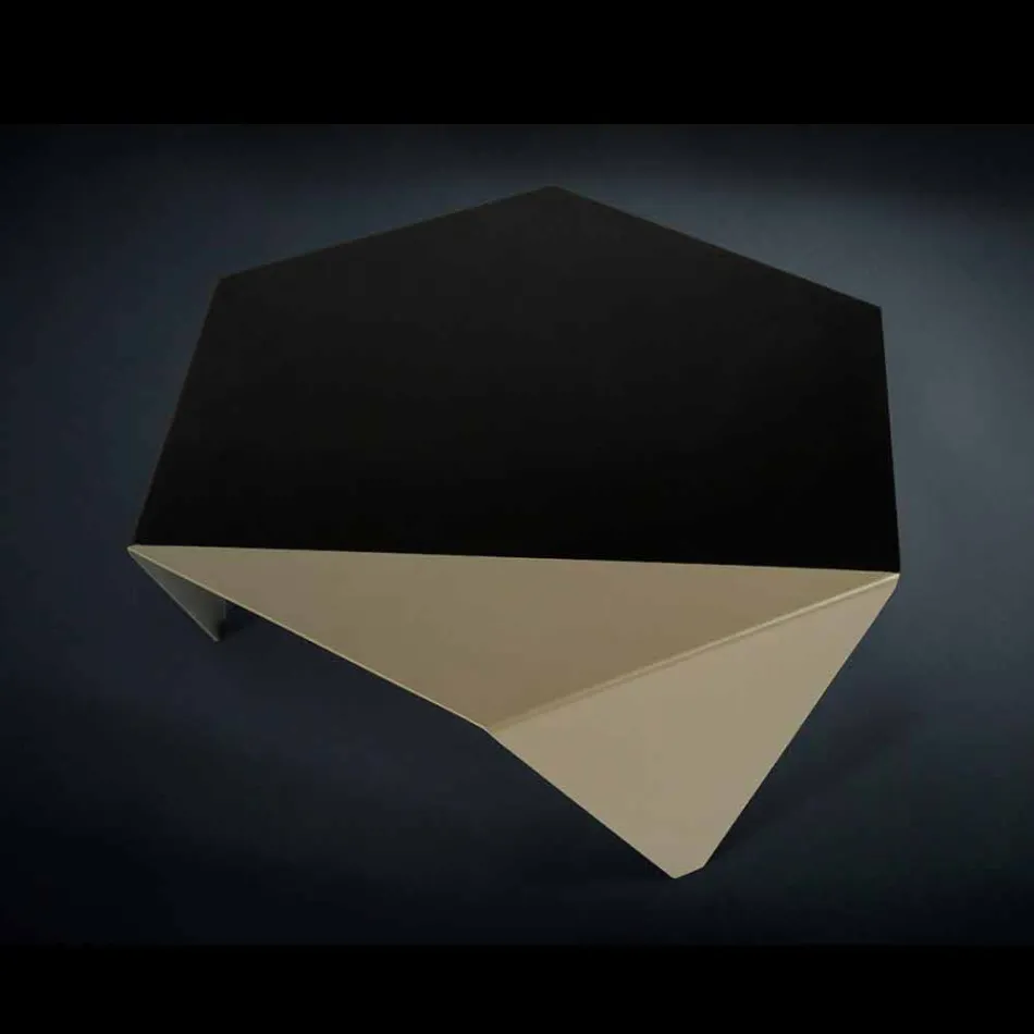 Tavolinë kafeje në dizajn metalik me dy ton, lazer kafeje prerë Ruche Viadurini