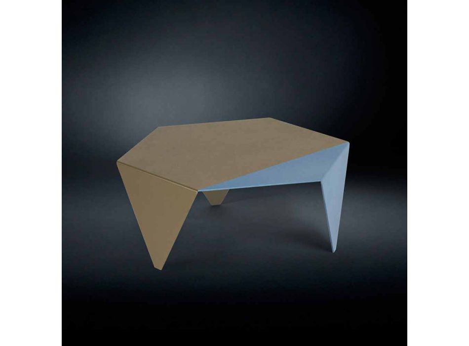 Tavolinë kafeje në dizajn metalik me dy ton, lazer kafeje prerë Ruche Viadurini