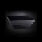 Dizajni i tryezës së kafesë Siluetë kafeje fibër druri Kadeau Viadurini