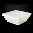 Dizajni i tryezës së kafesë Siluetë kafeje fibër druri Kadeau Viadurini