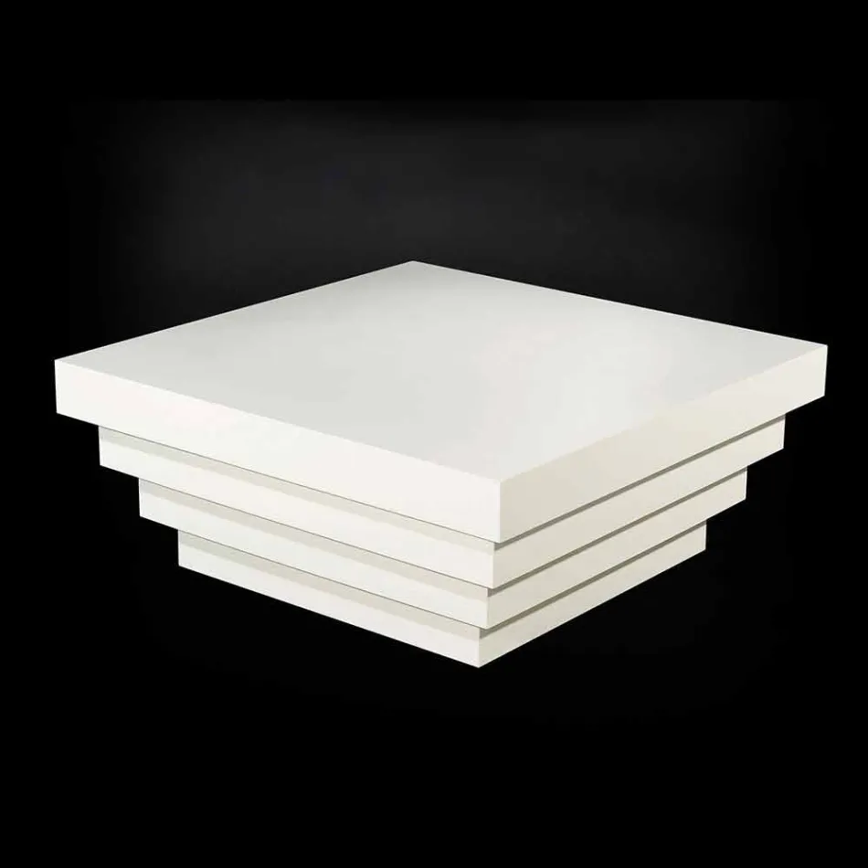 Dizajni i tryezës së kafesë Siluetë kafeje fibër druri Kadeau Viadurini