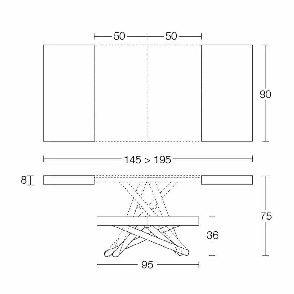 Tavolinë kafeje me dizajn të transformueshëm në Prodhim druri në Itali - Vincenzo Viadurini