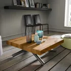 Tavolinë kafeje me dizajn të transformueshëm në Prodhim druri në Itali - Vincenzo Viadurini