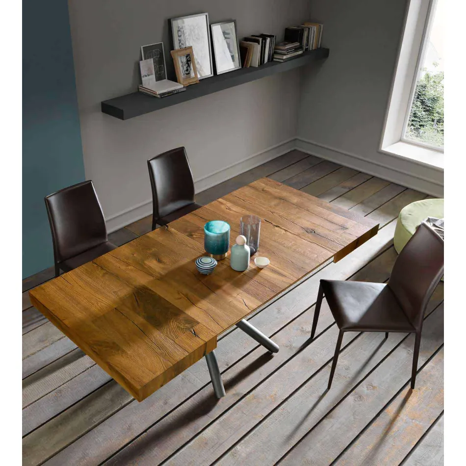 Tavolinë kafeje me dizajn të transformueshëm në Prodhim druri në Itali - Vincenzo Viadurini