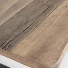 Tavolinë kafeje prej çeliku Homemotion dhe sipërme prej druri të akacies - Zalma Viadurini