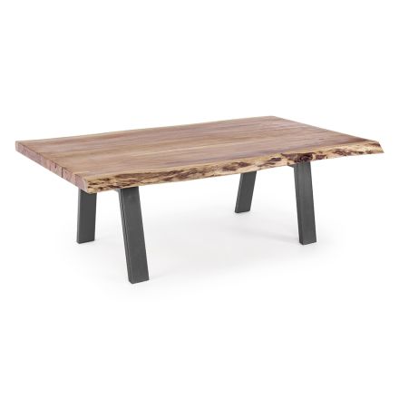Tavolinë Kafeje në Dru dhe çelik të punuar me dorë Homemotion - Tancredi Viadurini