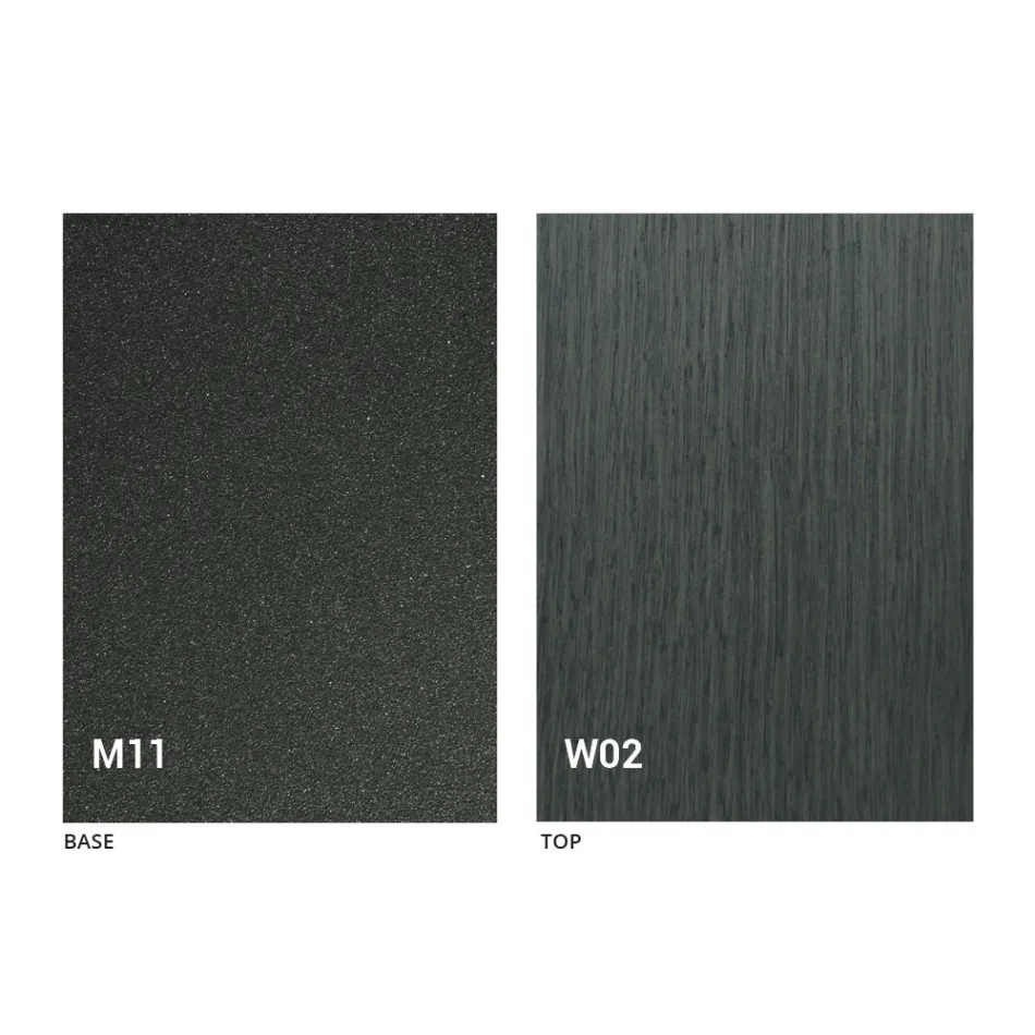 Tavolinë Kafeje Transformuese Moderne në Dru dhe Metal prodhuar në Itali - Fabio Viadurini