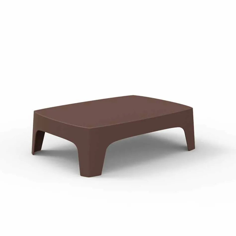 Solid by Vondom tryezë kafeje në natyrë në polipropilen Viadurini