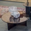 Tavolinë kafeje xhami e rrumbullakët për dizajn të dhomës së ndenjes 3 përmasa - Imolao