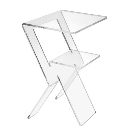 Tavolina e divanit me pleksiglas transparent brenda ose jashtë - Platano Viadurini