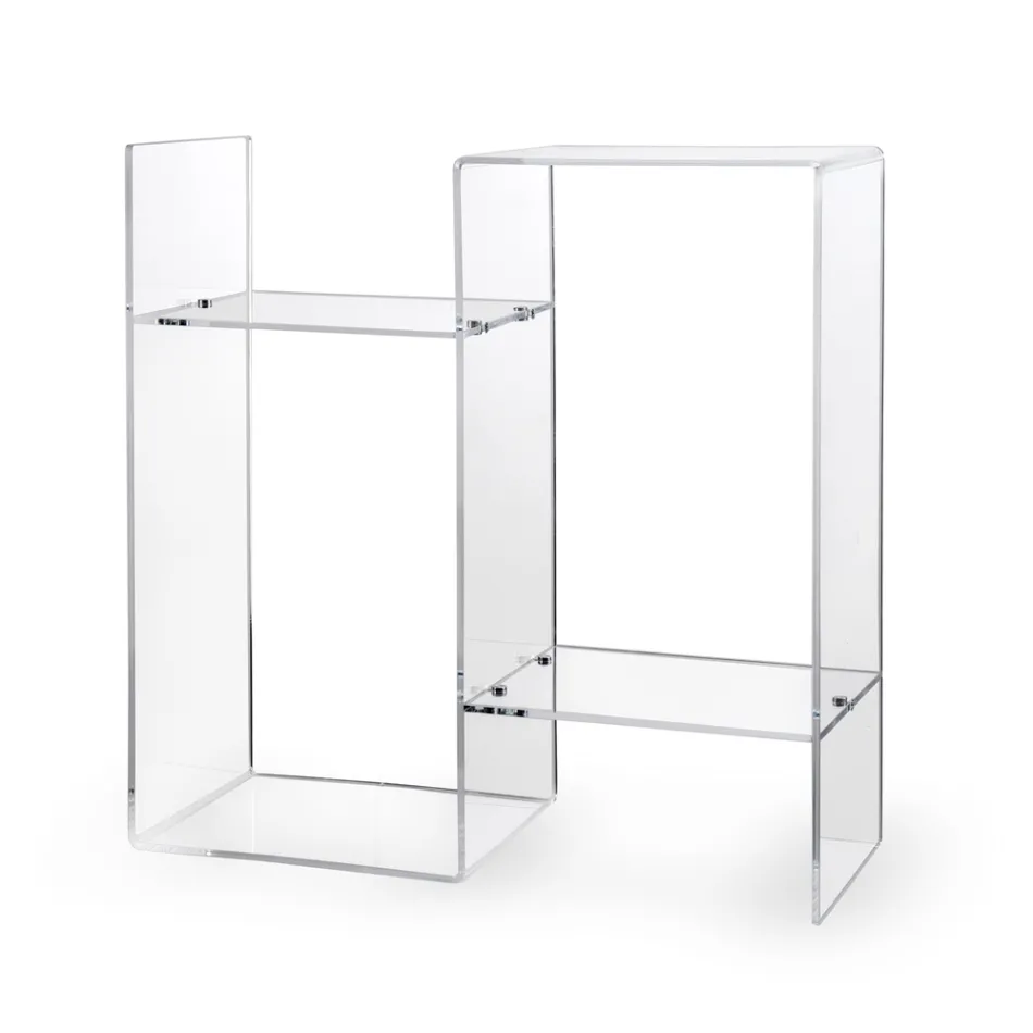 Tavolinë divani në pleksiglas transparent ose me tym Prodhuar në Itali - Janne Viadurini