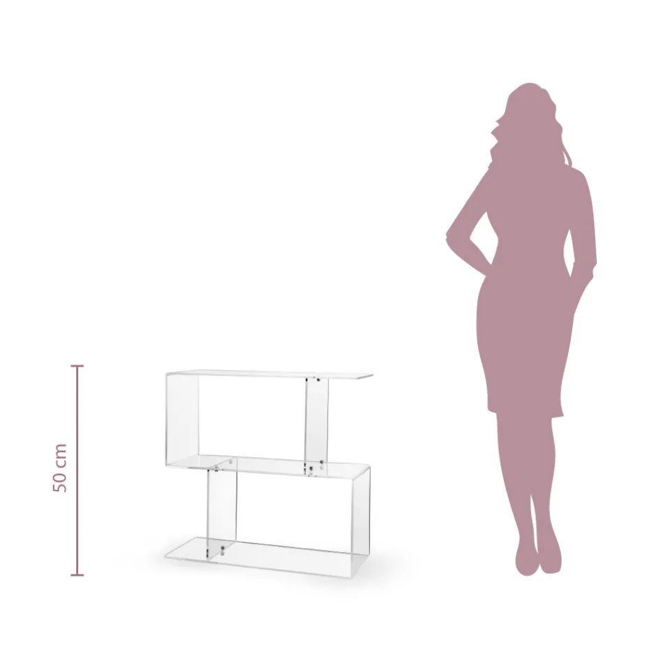 Tavolinë divani në pleksiglas transparent ose me tym Prodhuar në Itali - Janne Viadurini