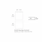 Tavolinë kafeje në natyrë në alumin dhe petëzuar katror të zi - Suave nga Vondom Viadurini