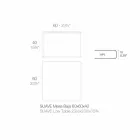 Tavolinë kafeje në natyrë në alumin dhe petëzuar katror të zi - Suave nga Vondom Viadurini