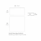 Tavolinë kafeje në natyrë në alumin dhe petëzuar katror të zi - Suave nga Vondom Viadurini