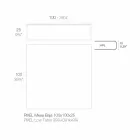 Tavolinë kafeje në natyrë në alumin dhe petëzuar katror të zi - Suave nga Vondom Viadurini