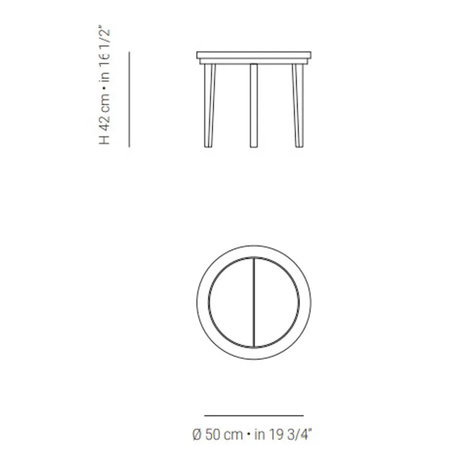 Tavolinë kafeje Outdoor Teak Wood Prodhuar në Itali - Briga Viadurini