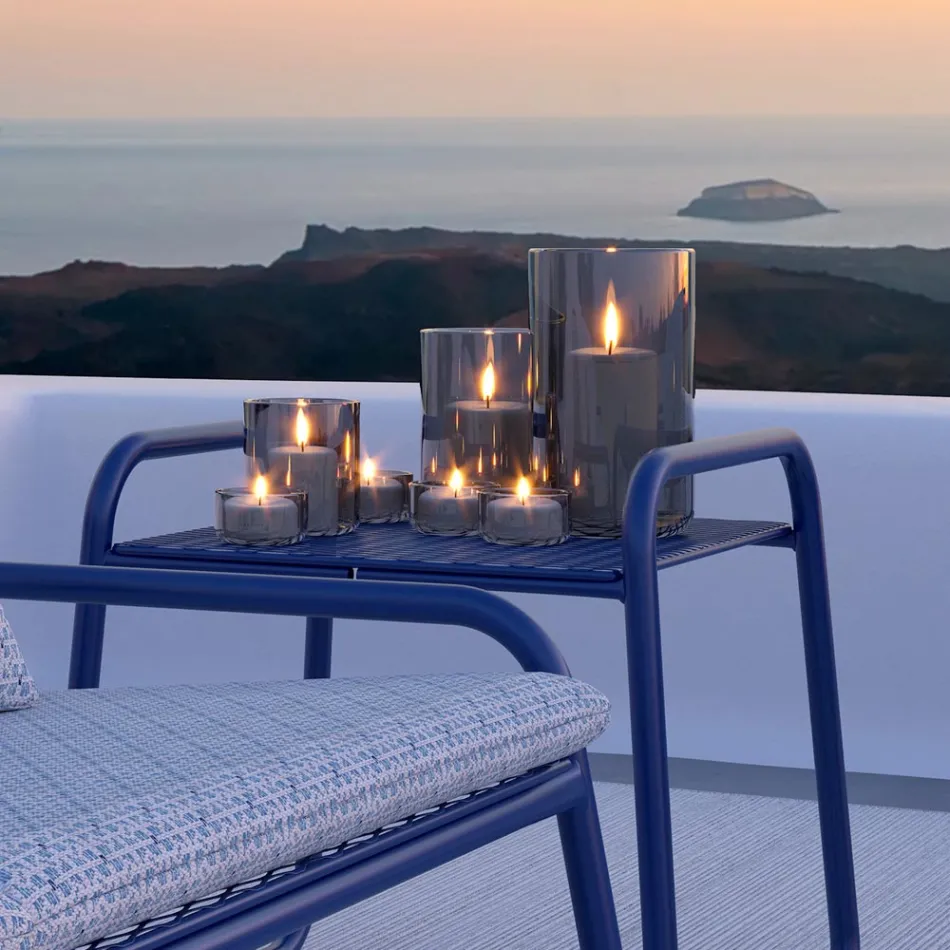 Tavolinë kafeje në ambient të hapur me metal me ngjyrë të lartë prodhuar në Itali - Karol Viadurini