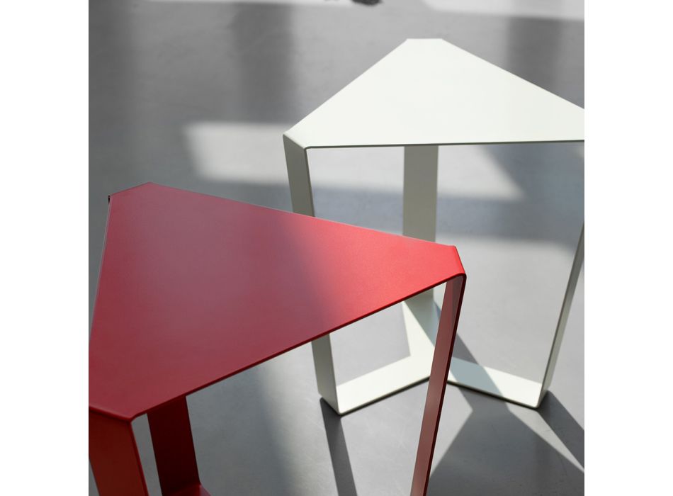 Tavolinë kafeje Metalike në natyrë, Ngjyra të ndryshme, Dizajn Modern Italian - Yasmine Viadurini