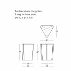 Tavolinë kafeje Metalike në natyrë, Ngjyra të ndryshme, Dizajn Modern Italian - Yasmine Viadurini