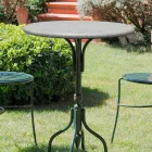 Tavolina e kafesë në natyrë me gurë të punuar me dorë në Itali - Livigno Viadurini