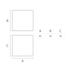 Tavolinë kafeje e ndritshme e jashtme në polietileni të bardhë Prodhuar në Itali - Derti Viadurini