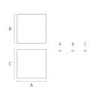 Tavolinë kafeje e ndritshme e jashtme në polietileni të bardhë Prodhuar në Itali - Derti Viadurini