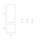 Tavolinë kafeje e ndritshme në natyrë me polietileni të bardhë Prodhuar në Itali - Derti Viadurini