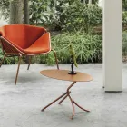 Tavolinë kafeje e bukur në natyrë me metal të lyer Prodhuar në Itali - Lübeck Viadurini