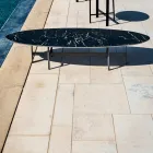 Strukturë çeliku e tavolinës së kafesë në natyrë e prodhuar në Itali - Filloni nga Myyour Viadurini