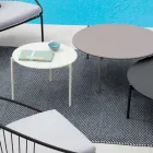 Tavolinë kafeje kopshti në çelik të madhësive të ndryshme Prodhuar në Itali - Sansa Viadurini