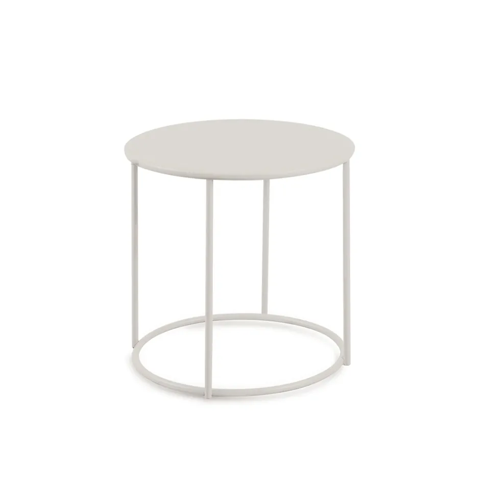 Tavolinë kafeje kopshti në çelik të galvanizuar të madhësive të ndryshme Prodhuar në Itali - Brienne Viadurini