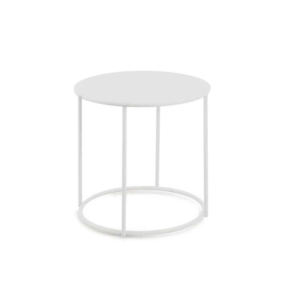 Tavolinë kafeje kopshti në çelik të galvanizuar të madhësive të ndryshme Prodhuar në Itali - Brienne Viadurini